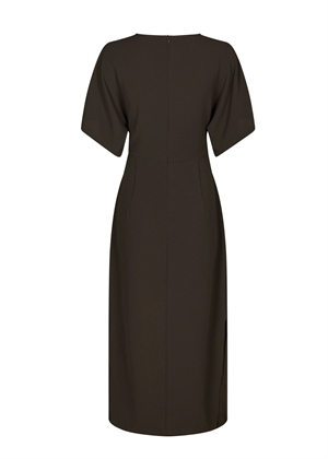 Miloine drape kjole Mørkebrun Neo Noir 